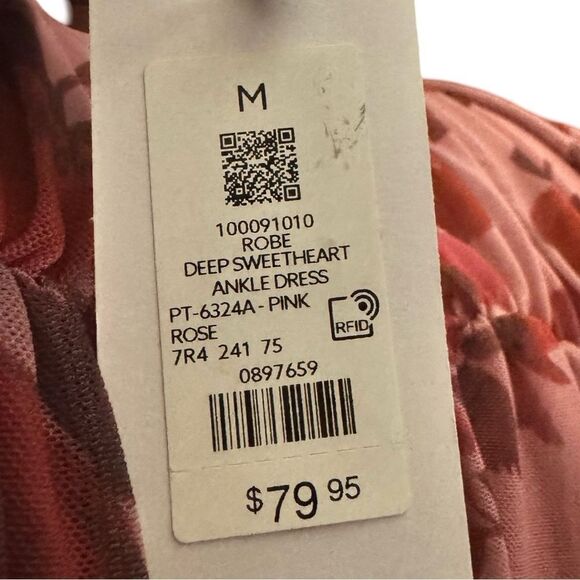 Dress – Size Medium Dynamite Pink Floral Ruched Bodycon - Picture 6 of 6